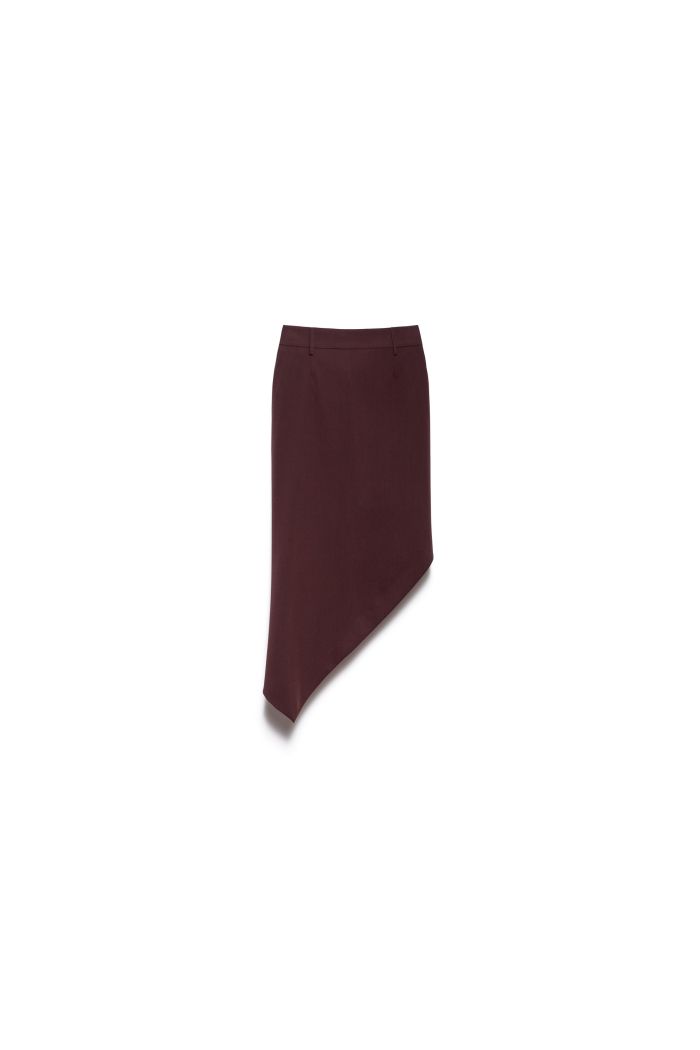 MIDI SKIRT TECLA - Ruby noir