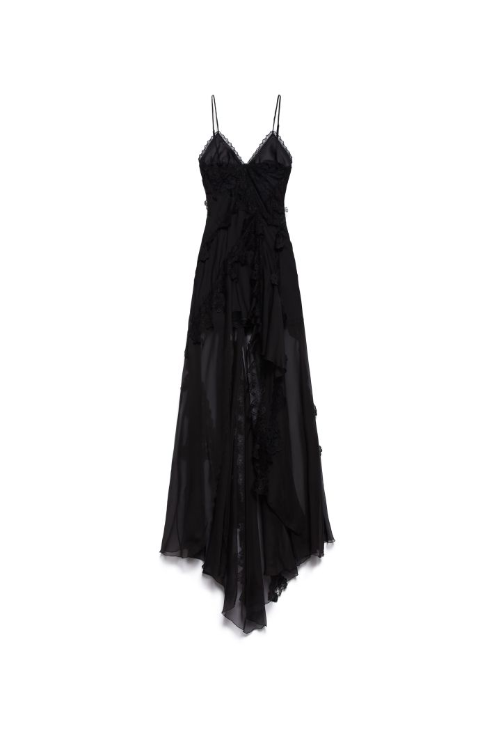 SLIP DRESS IRIS - Black