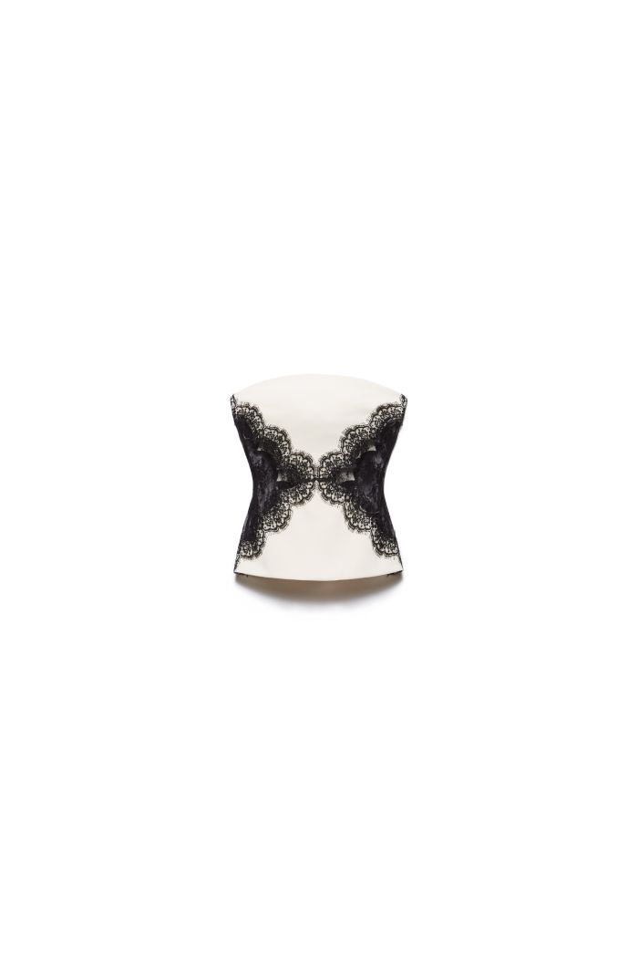 TOP BITTA - White black