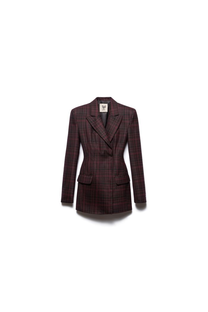 JACKET DRESS NOA - Ruby check