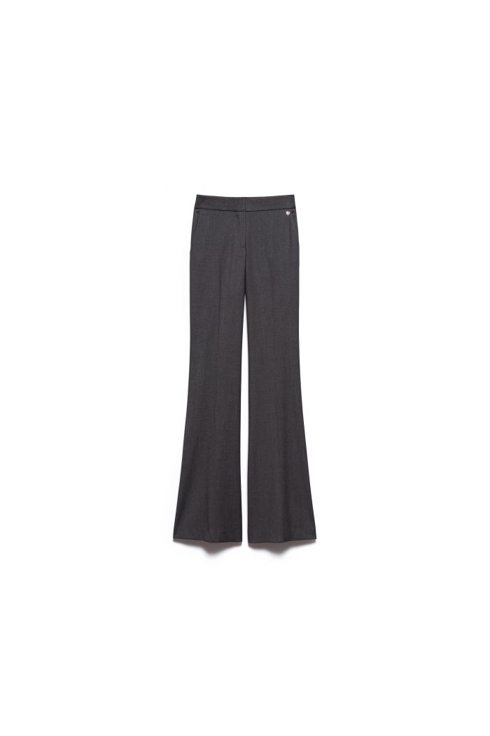 FLARED RIO PANTS - Gray
