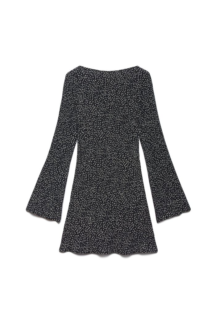 MINI DRESS FLOR - Black bloom