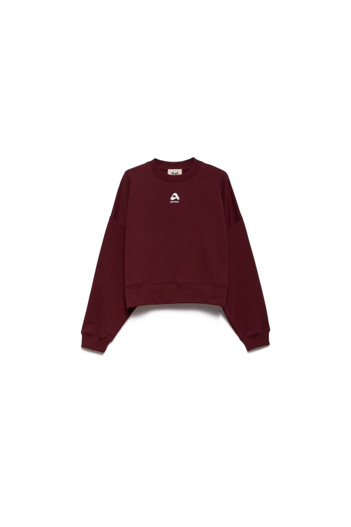 BOXY SWEAT ANIYE - Ruby noir