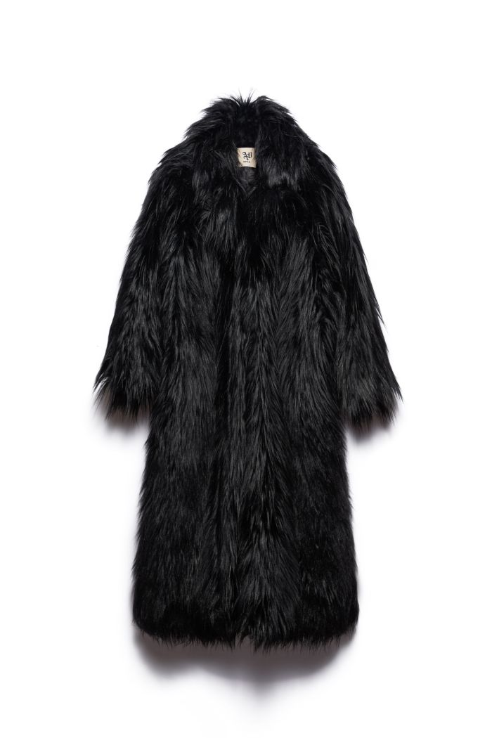 FAUX FUR PENNY - Black