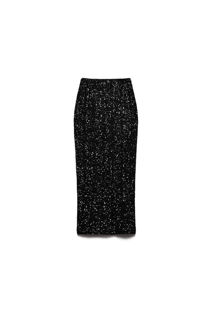 MIDI SKIRT LUXY - Black