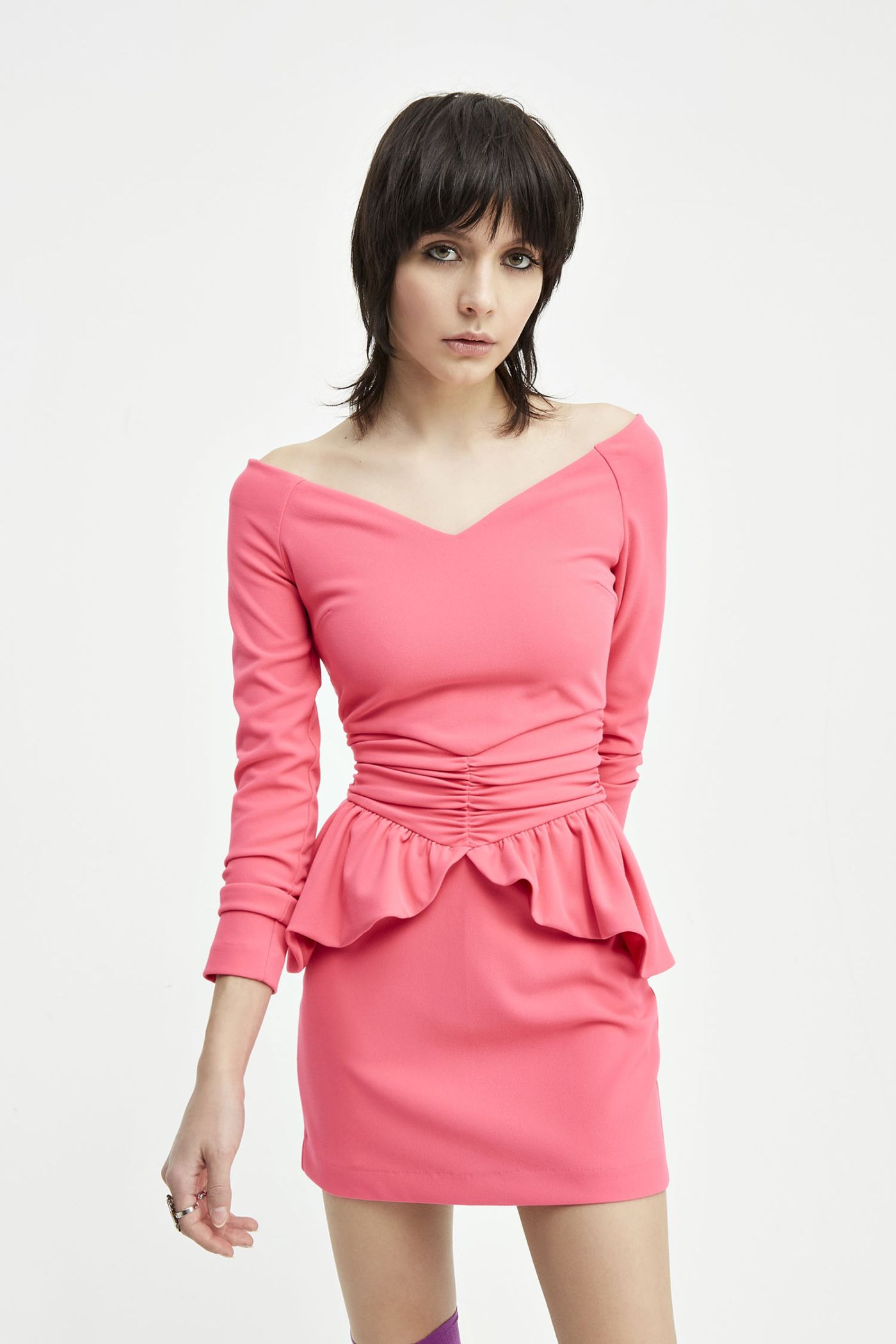 ROUCHES DRESS SIENNA