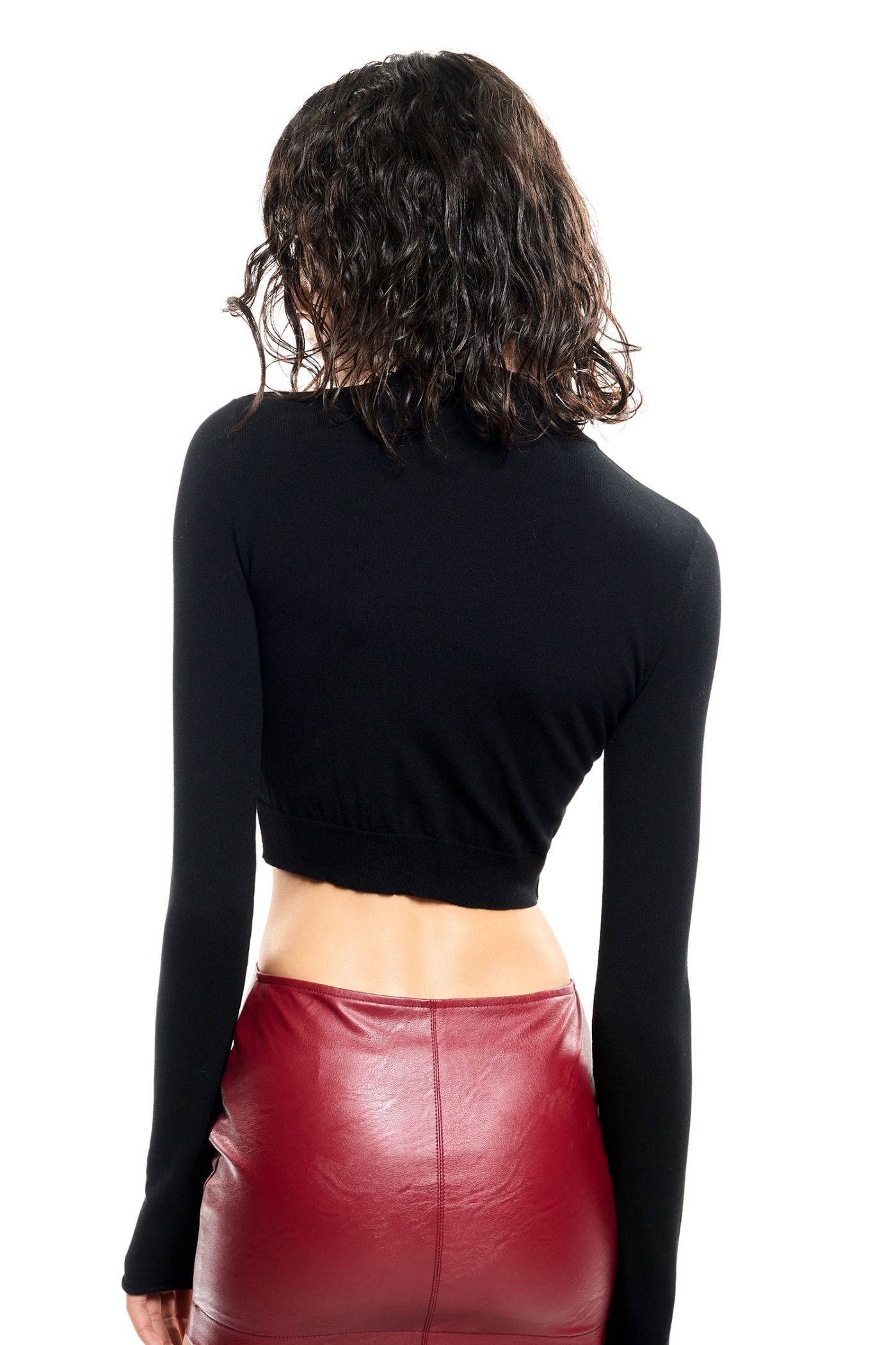 CROP TOP BLACK KITTY
